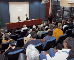 Sessão Especial do Conselho Universitário (Consuni), em comemoração aos 61 anos da UnB. Foto: Beto Monteiro/Ascom UnB. 28/04/2023